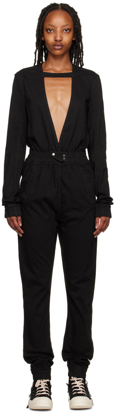 Overal Rick Owens DRKSHDW Eclipse Denim Jumpsuit Čierna | DS01C6520 SDO, 0