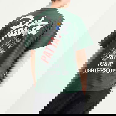 Tričko Patta Patta Lighters T-Shirt, Size X-Small Zelené | POC-AW25-1000-290-0095-201, 3