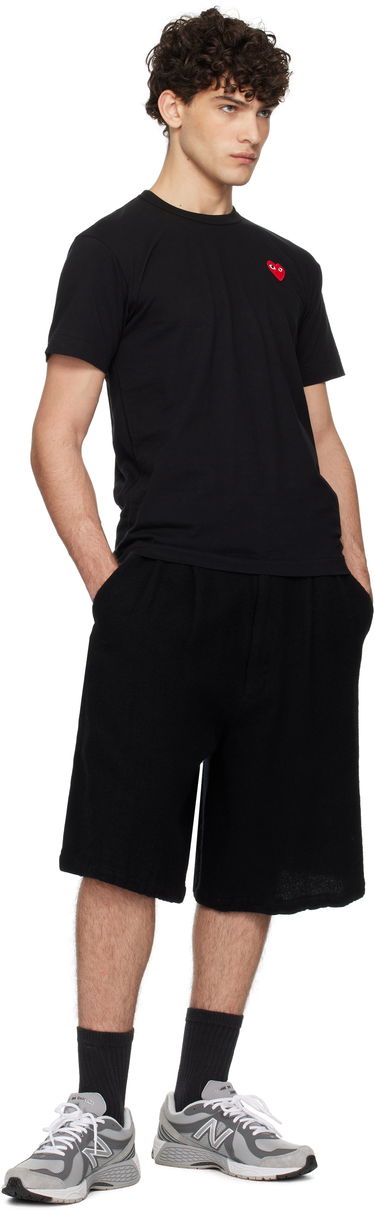 Tričko Comme des Garçons Black T-Shirt with Red Heart Patch Čierna | AX-T108-051, 3