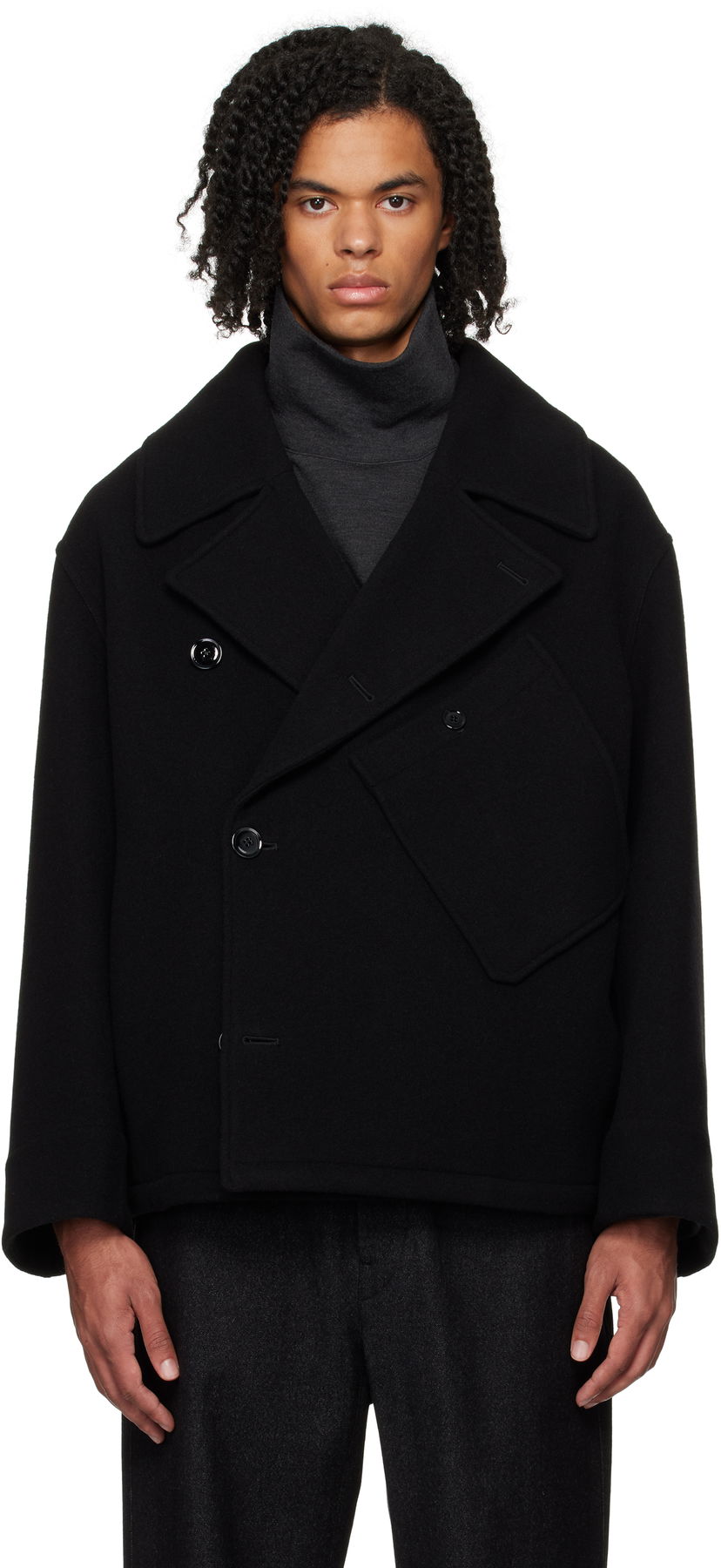 Kabáty LEMAIRE Lemaire Dispatch Peacoat Čierna | OW1114 LF1116