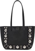 Valentino Garavani Pebbled Leather Studded Mini Nellcôte Tote