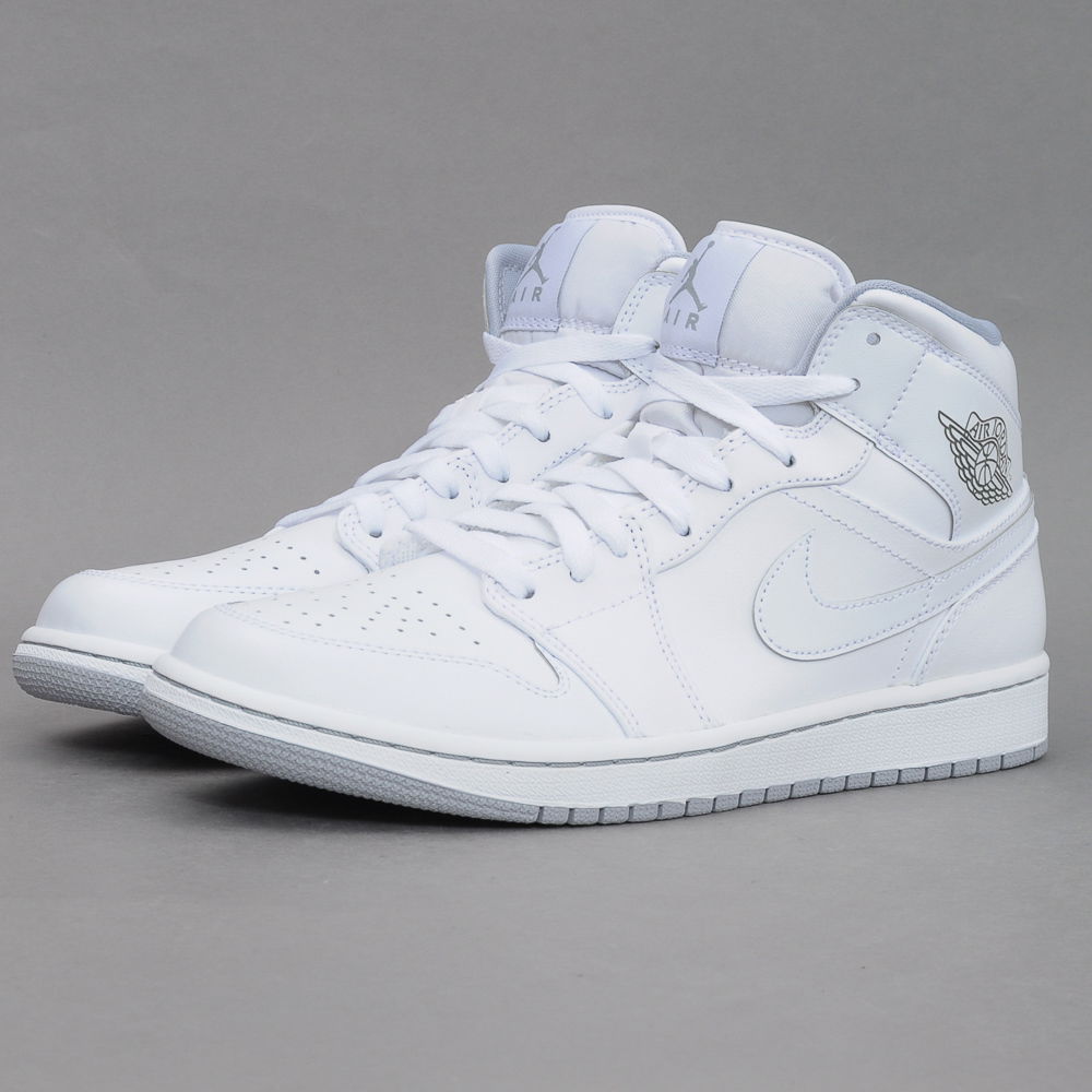 Tenisky a topánky Jordan Air Jordan 1 Mid "White Wolf Grey" Biela | 554724-112, 1