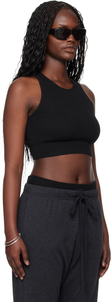 Tielko Fear of God ESSENTIALS Waffle Sport Tank Top Čierna | 192HO257221FW, 1