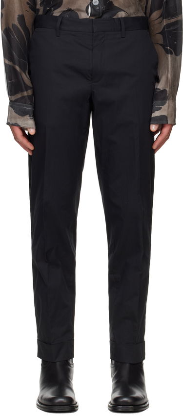 Nohavice Dries Van Noten Dries Van Noten Cuffed Trousers Čierna | 251-020904-1147, 0