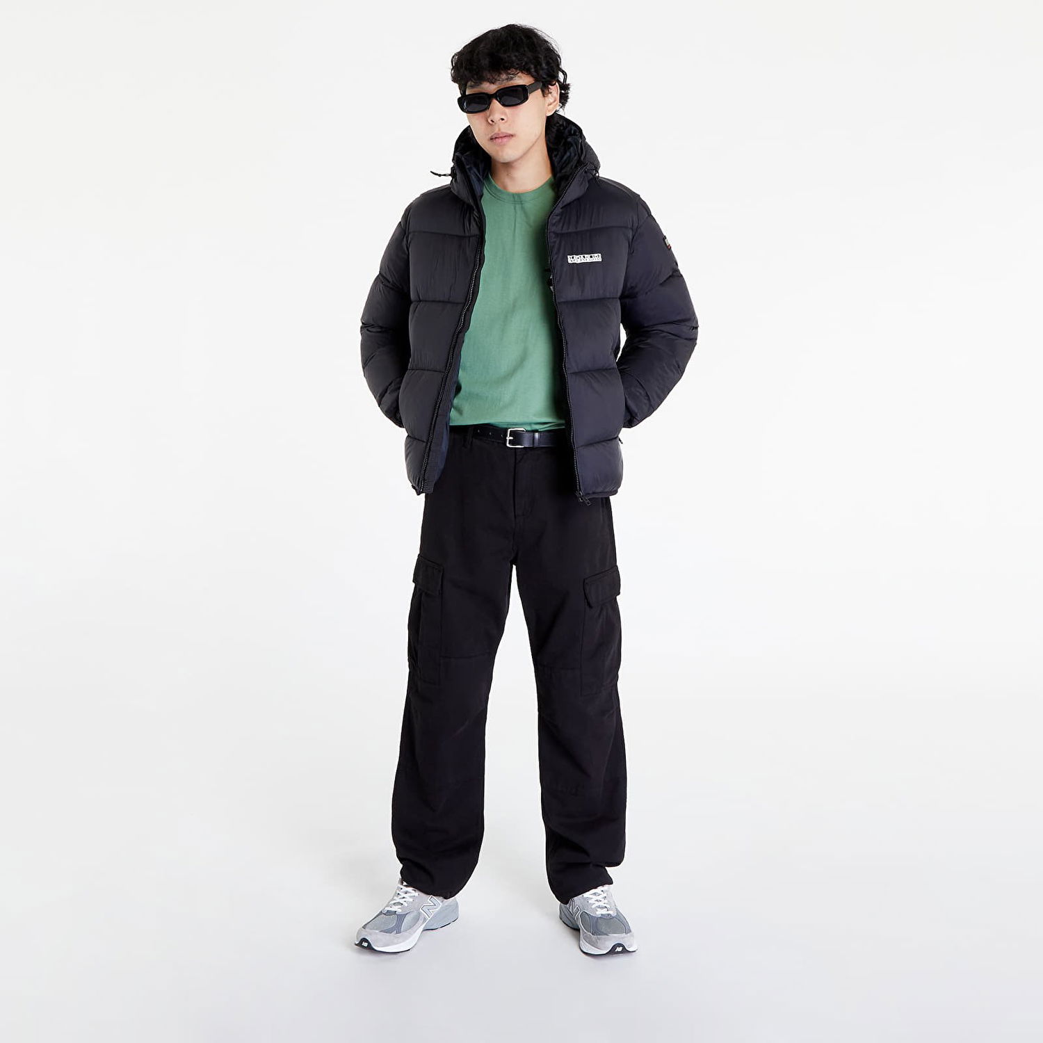 Prešívaná bunda Napapijri A-Suomi Hooded Jacket 1 Čierna | NP0A4GJE0411, 0