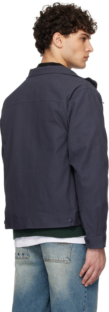 Bomber bunda Dime Navy Blue Zip-Up Jacket Navy | DIMEHO243NVY, 2