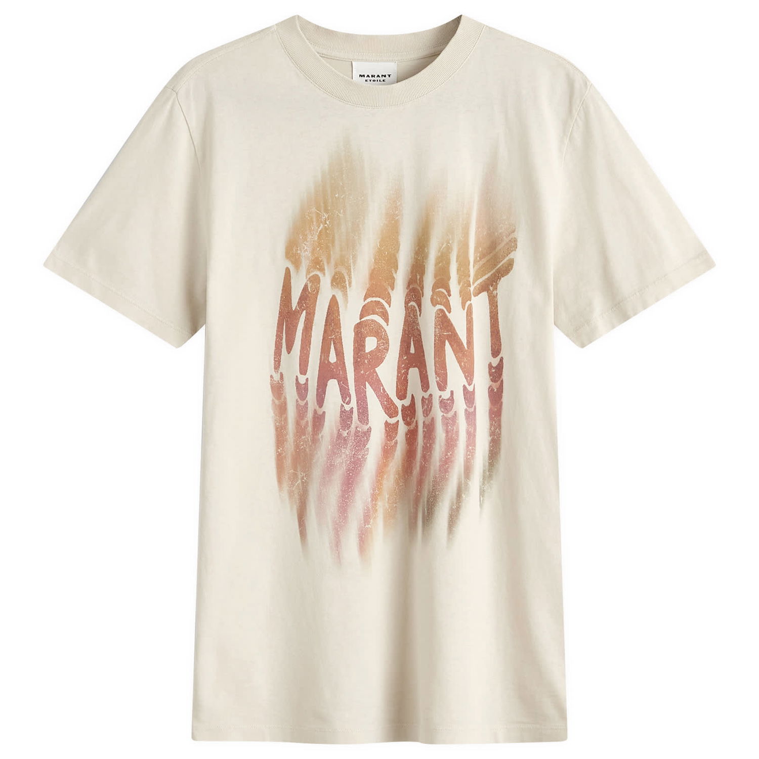 Tričko Isabel Marant Étoile Spray Logo T-Shirt Béžová | TS0147FA-C1N07E, 0