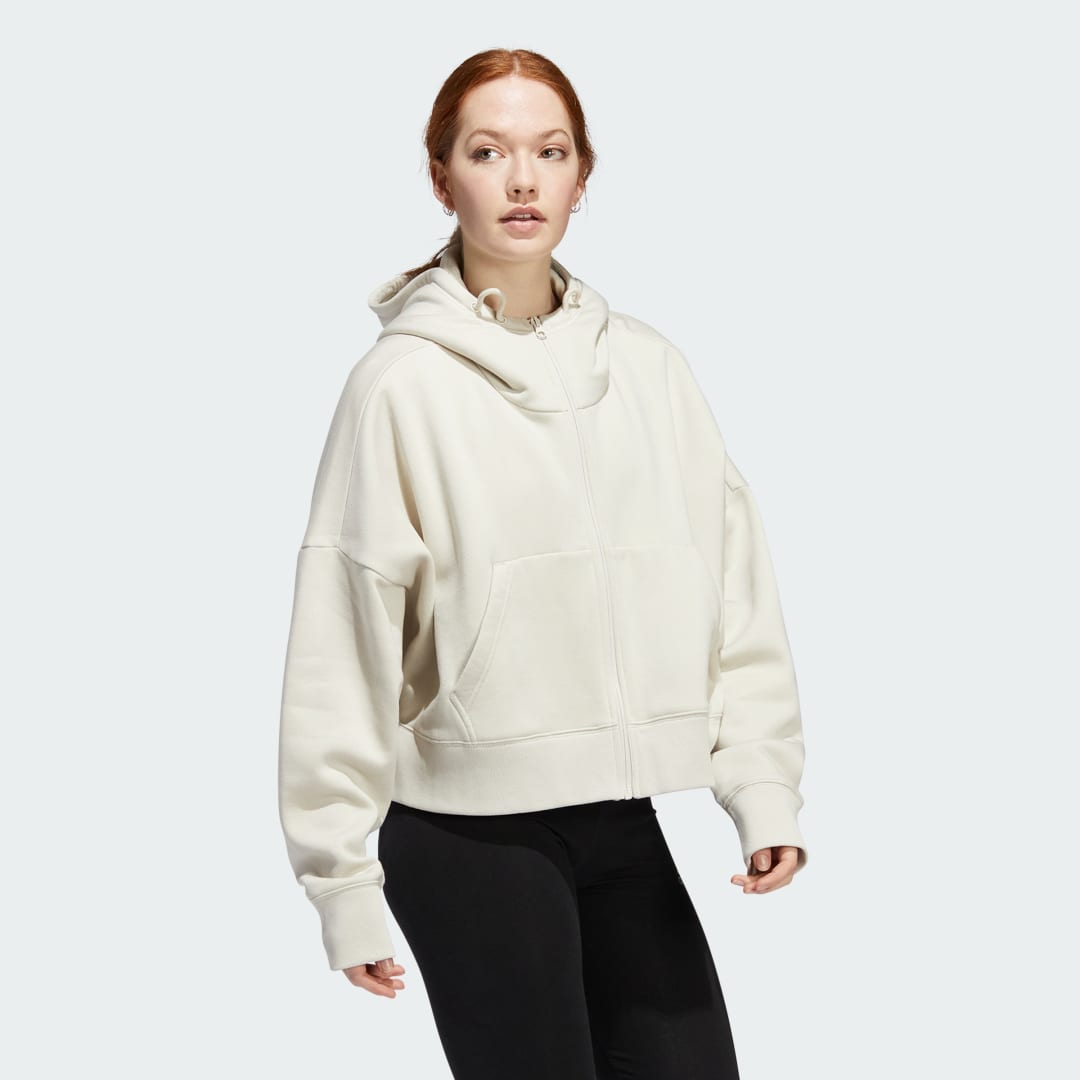 Women's Cropped Full-Zip Hoodie