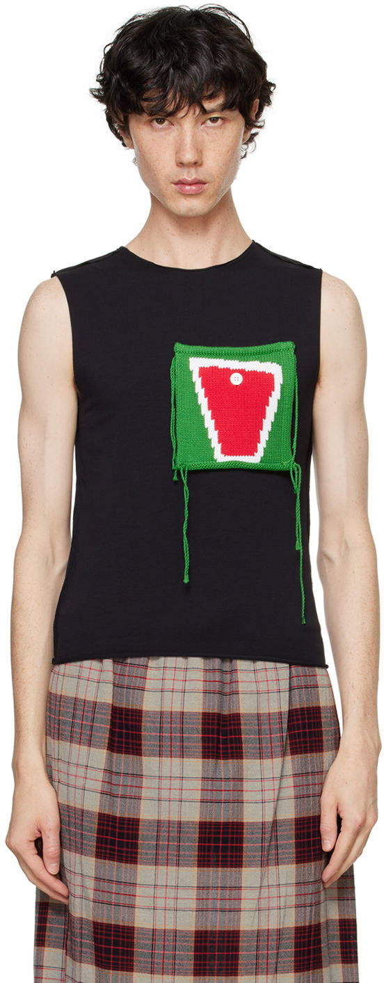 Tielko Charles Jeffrey Loverboy Charles Jeffrey LOVERBOY Patch Pocket Tank Top Čierna | 41100901, 0