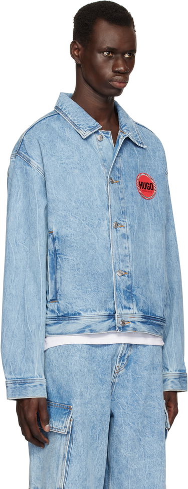 Bunda BOSS HUGO Faded Denim Jacket Modrá | 50539200, 1