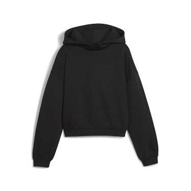 Mikina Puma Wardrobe Essentials Cropped Hoodie Čierna | 632051_01, 3