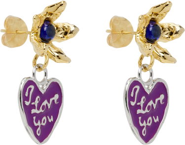 Náušnice Chopova Lowena Chopova Lowena Lovers Drop Earrings Fialová | 6568, 1
