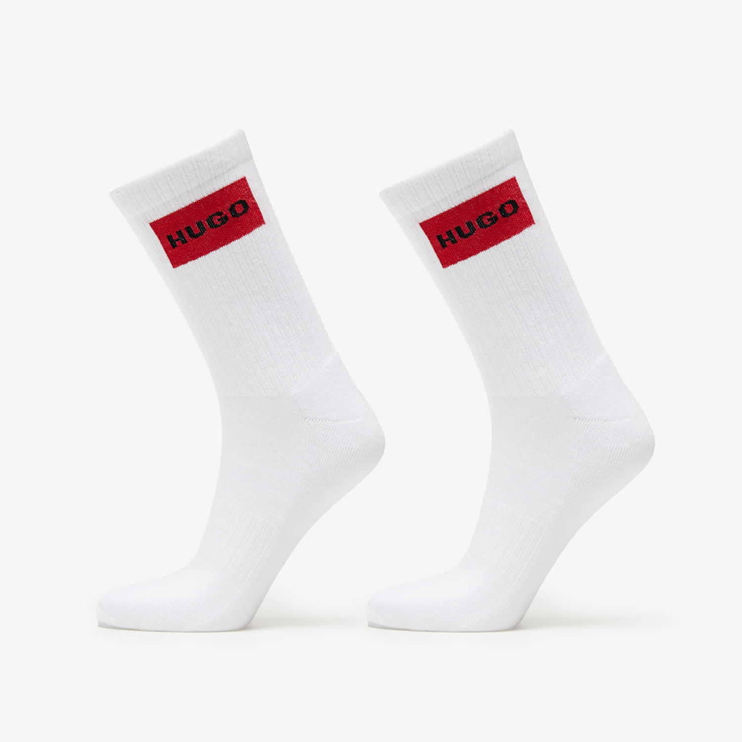 Ponožky BOSS Hugo Logo Quarter 2-Pack Socks Biela | 50510640-100, 0
