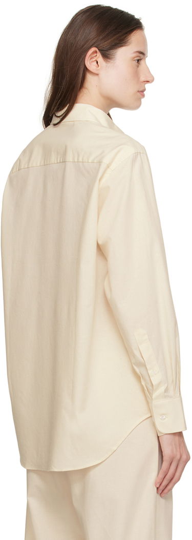 Košeľa Baserange Relaxed-Fit Long Sleeve Button-Up Shirt Béžová | SHOL-OC-000, 2