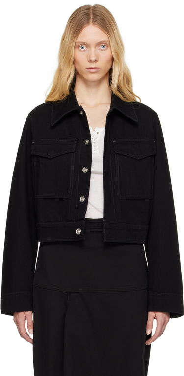 Bunda LEMAIRE Lemaire Two Pocket Cropped Denim Jacket Čierna | OW1139 LD1031, 0