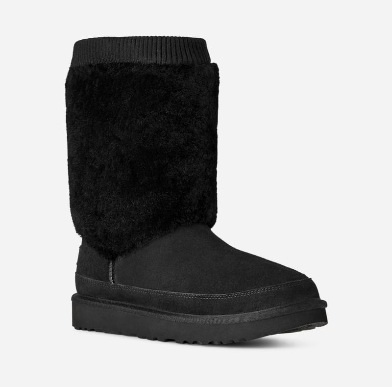 Tenisky a topánky UGG Classic Short Posy Boots Čierna | 1174577-BLK, 1