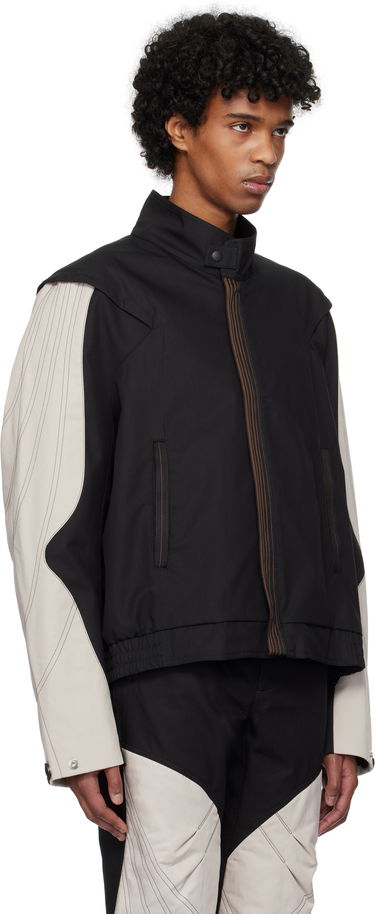 Bomber bunda KIKO KOSTADINOV Kiko Kostadinov Solix Panelled Jacket Čierna | KKSS25J05-44, 1