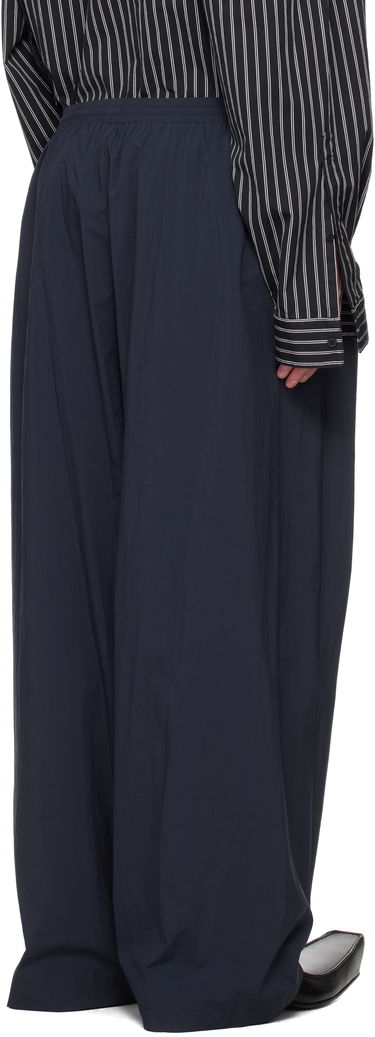 Nohavice Balenciaga Balenciaga Nylon Track Pants Navy | 814576TRO32, 2