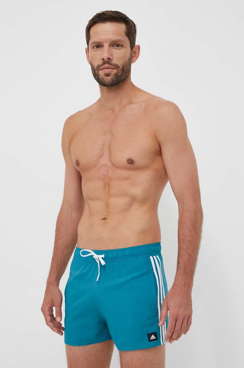 Plavky adidas Performance 3-Stripes CLX Swimshorts Tyrkysová | IL3994, 0