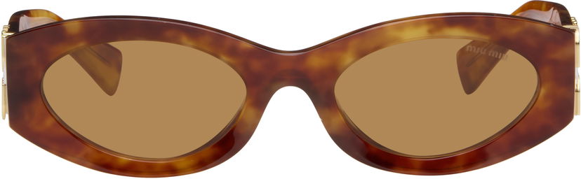 Slnečné okuliare Miu Miu Miu Glimpse Geometric Sunglasses Hnedá | 0MU 11WS 8056597684453