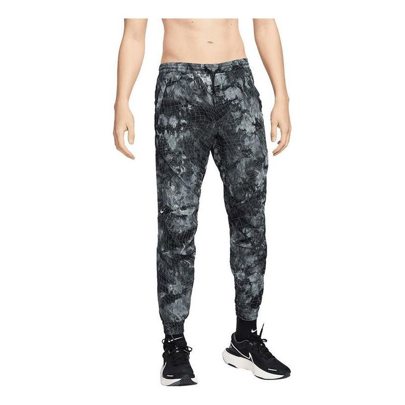 Tepláky Nike Packable Full Print Logo Plaid Pants Šedá | DB0869-060