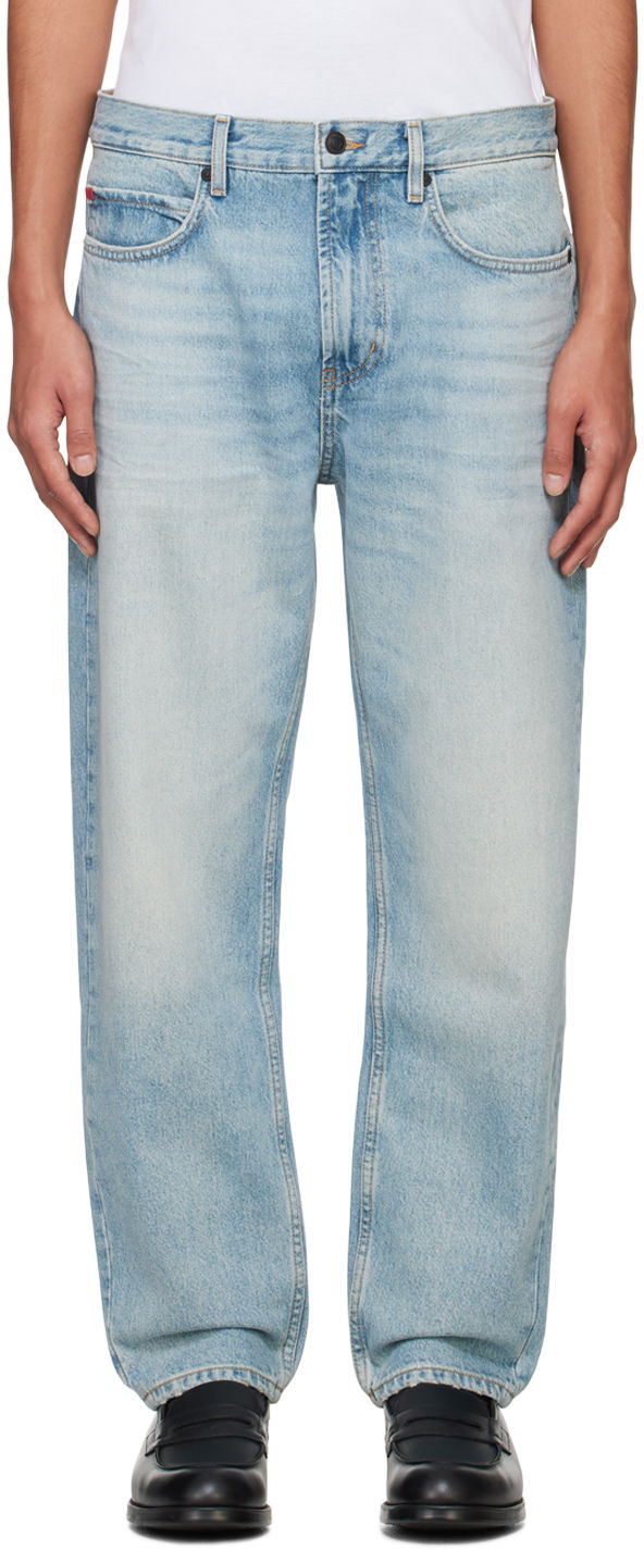 Džínsy BOSS Faded Denim Jeans Modrá | 50522192, 0