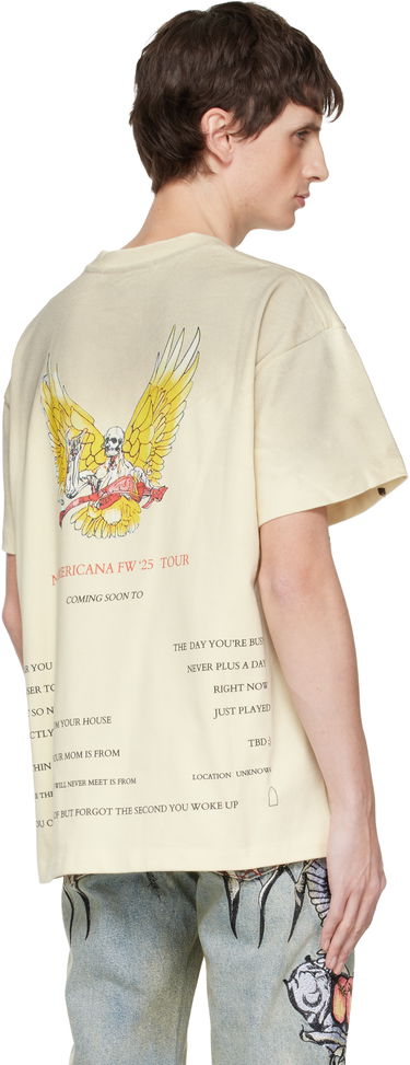 Tričko Who Decides War Ribbon Tour Graphic T-shirt Béžová | 1110530018FW25, 2