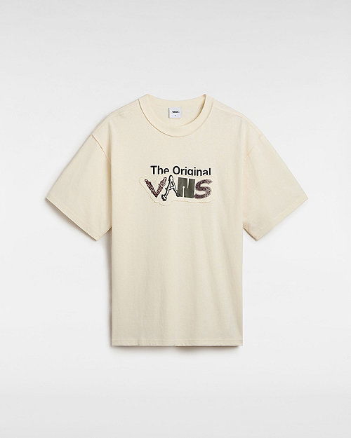 Tričko Vans Premium Clash Short Sleeve T-shirt (antique White) Men White, Size L Béžová | VN000HQ73KS, 0