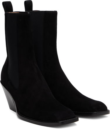 Tenisky a topánky Khaite KHAITE Austin Suede Ankle Boots Čierna | F1092-849, 3