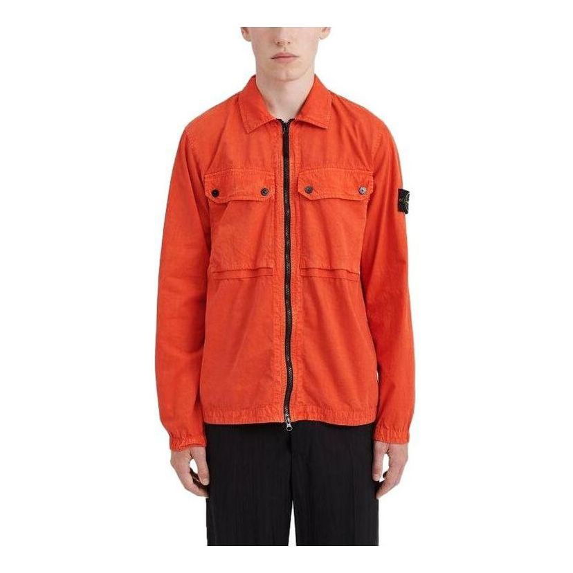 Košeľa Stone Island Zip Overshirt Oranžová | 7915102WN-V0137