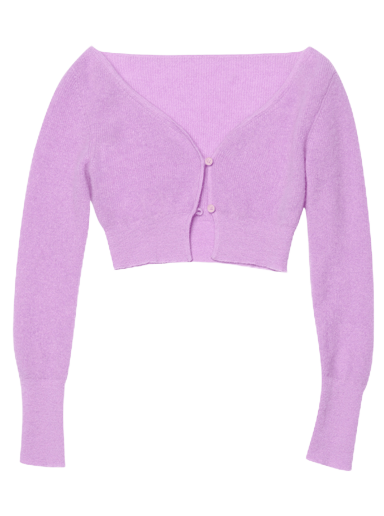 Sveter Jacquemus Le Cardigan Alzou Fialová | 213KN203 2360 650
