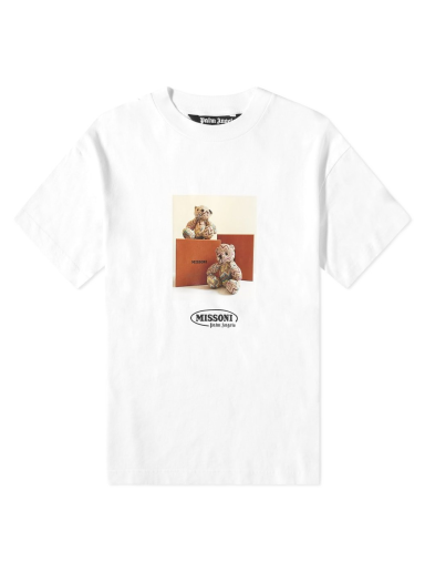 Tričko Palm Angels x Missoni Bear Tee Biela | PMAA001F21JER0310110