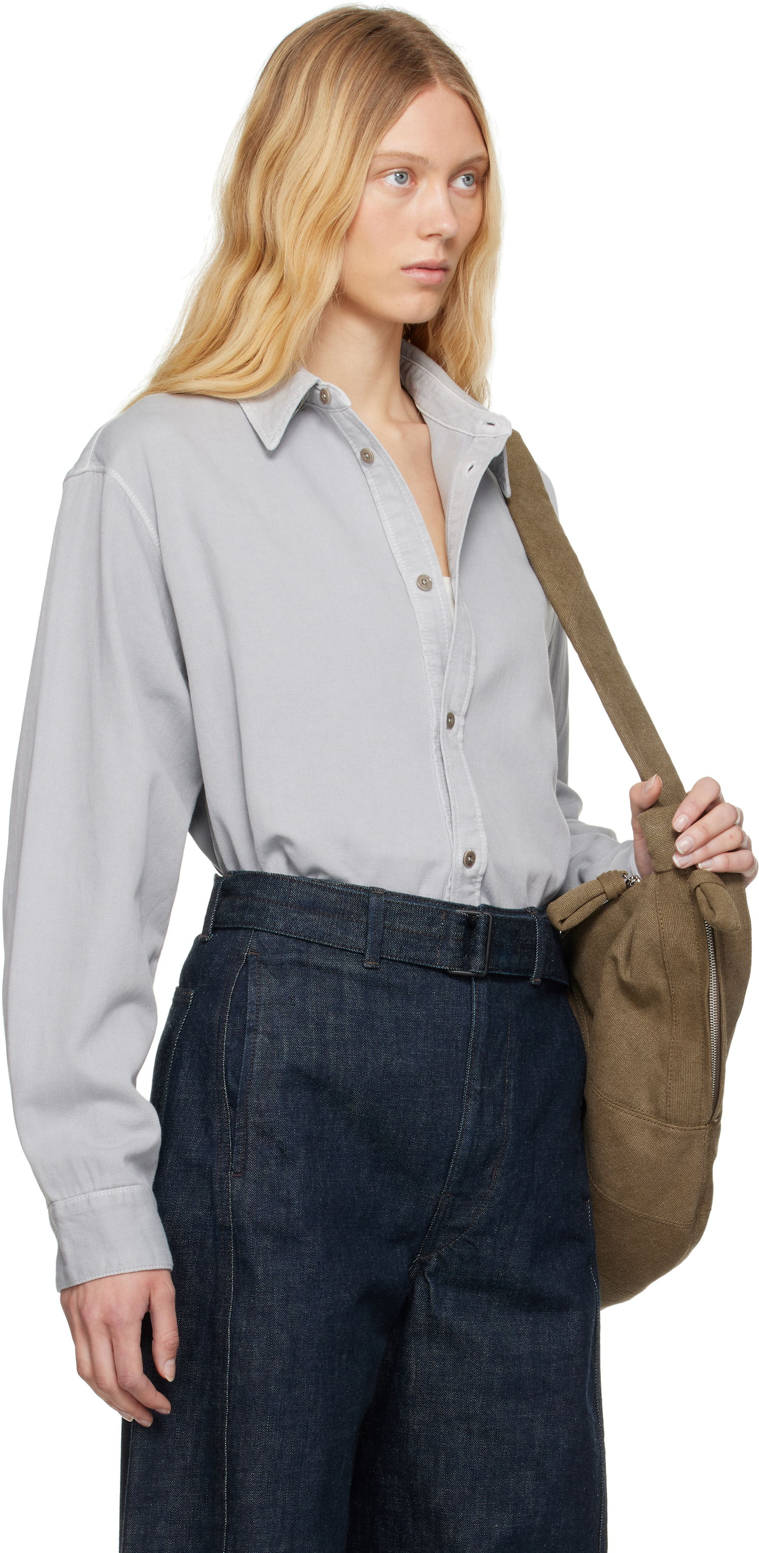 Košeľa LEMAIRE Lemaire Relaxed Shirt Šedá | SH1160 LD1037, 1