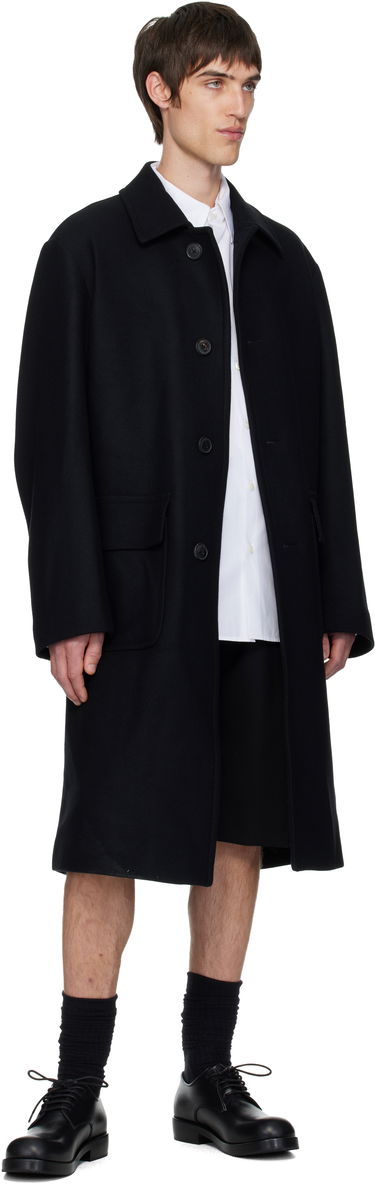 Kabáty Dries Van Noten Dries Van Noten Wool Coat Čierna | 252-020209-2216, 3