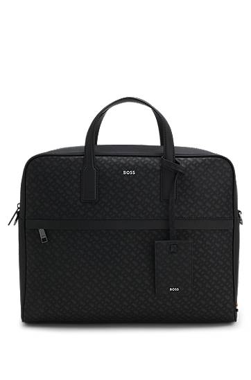 Cestovná taška BOSS BOSS Monogram Document Case Čierna | 50552587, 0