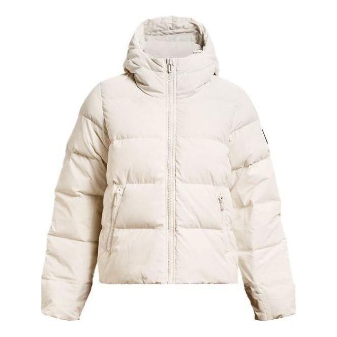 Prešívaná bunda Under Armour ColdGear Infrared Down Hooded Jacket Béžová | 1378861-112