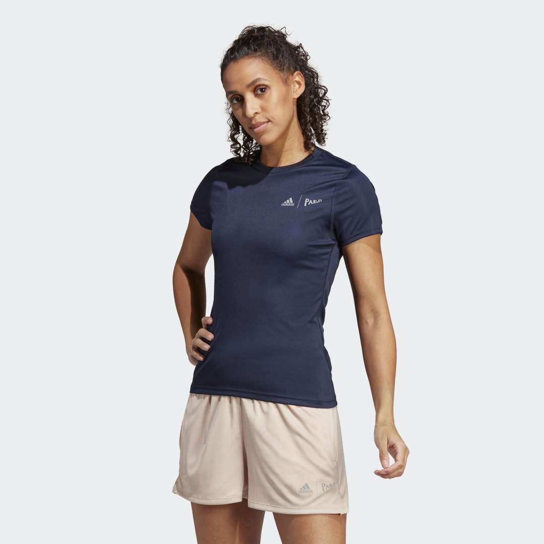 Tričko adidas Originals adidas x Parley Running Čierna | HR6987, 0