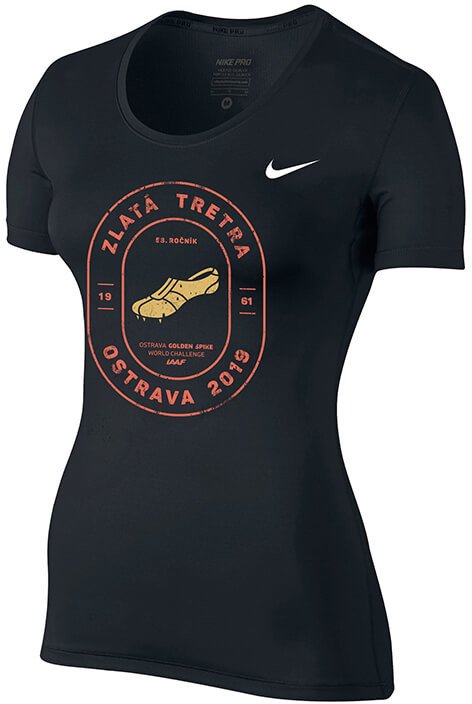 Tričko Nike Pro Top SS All Over Mesh T-Shirt Čierna | 889540-010-zt, 0