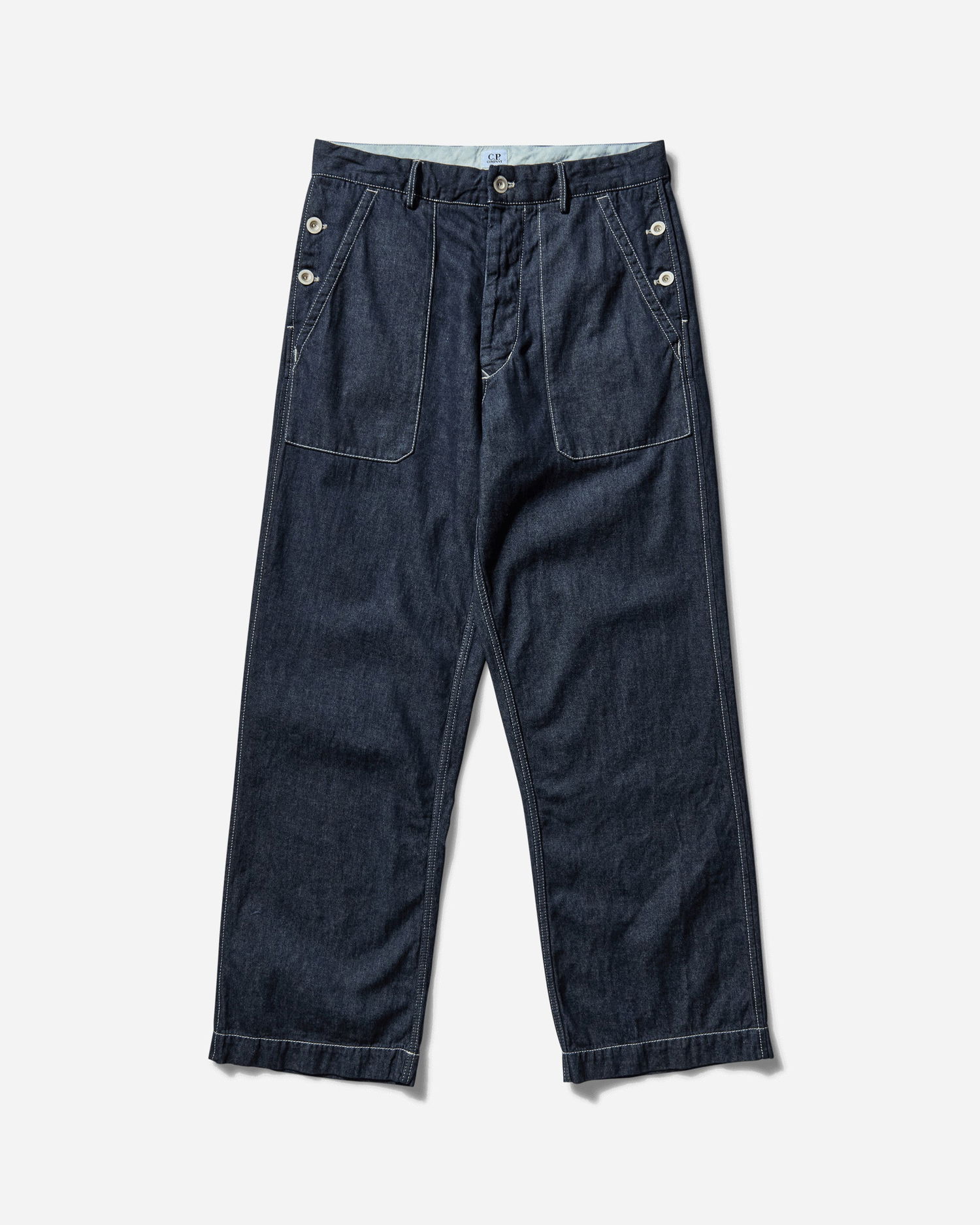 Cargo nohavice C.P. Company Loose Denim Pants Modrá | 18CMPA157A-110295W D08, 0
