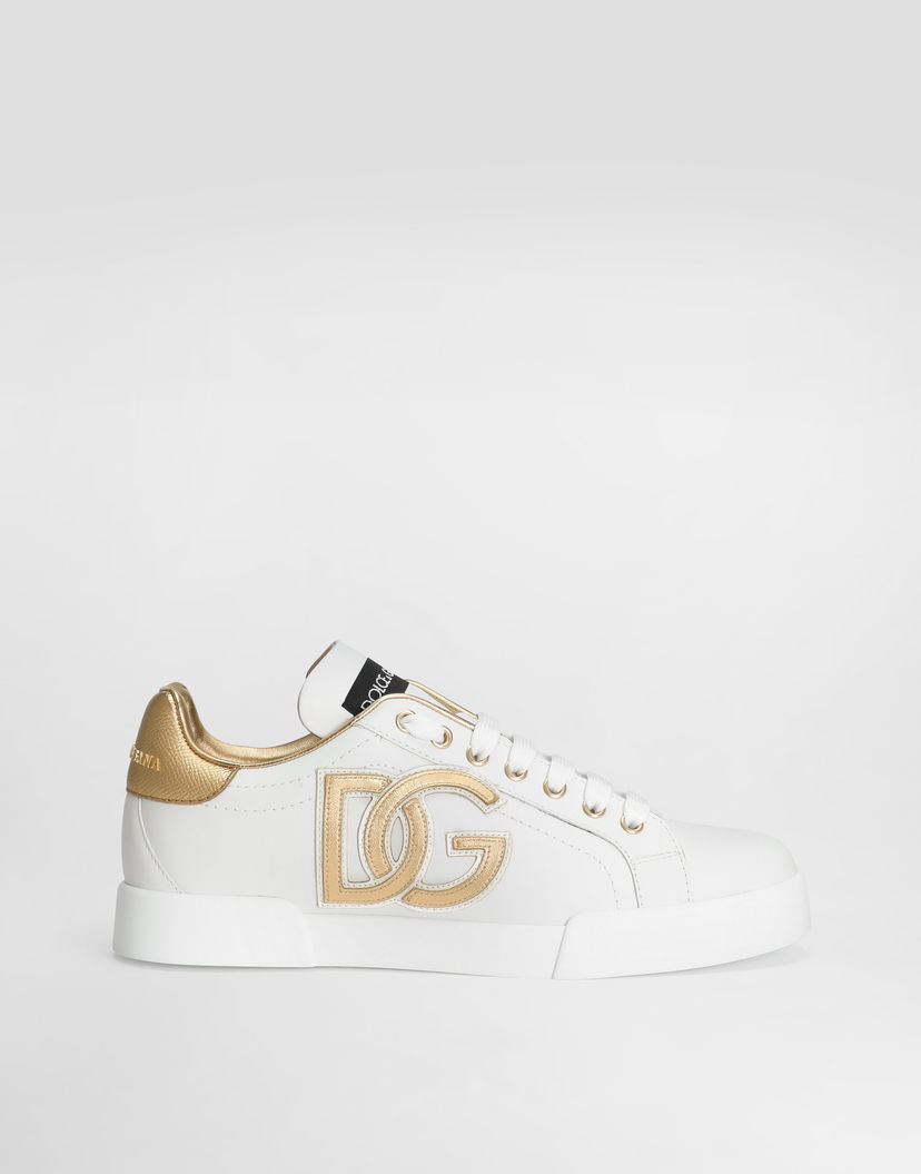 Tenisky a topánky Dolce & Gabbana Portofino DG Logo Biela | CK2331AD78089662