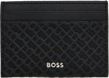 Peňaženka BOSS Embossed-Logo Card Holder Čierna | 50548817, 0