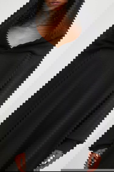 Šaty Maison Margiela MM6 Maison Margiela Hooded Mini Oversize Dress Čierna | S52DD0074.M25014.900, 3