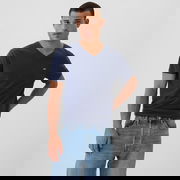 T-shirt Micro Logo Vneck Tee Tapestry Navy M