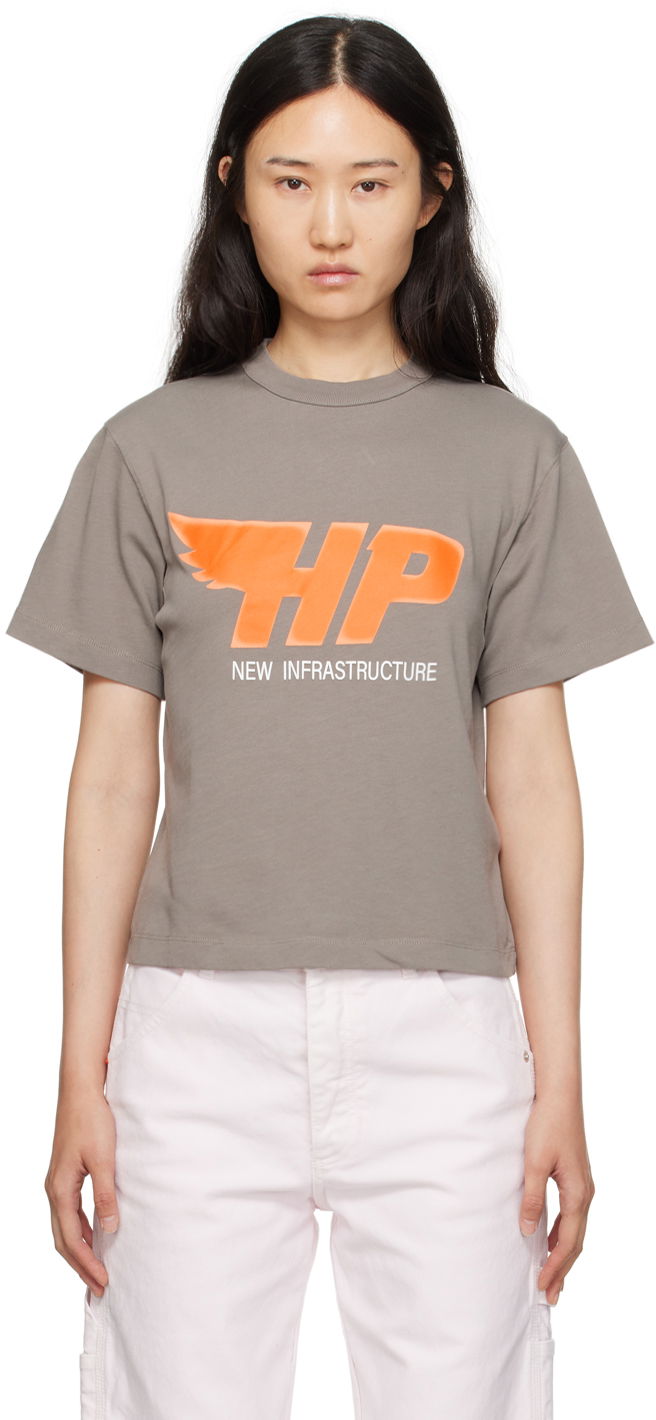Tričko HERON PRESTON Fly T-Shirt Šedá | HWAA032F23JER0100920, 0