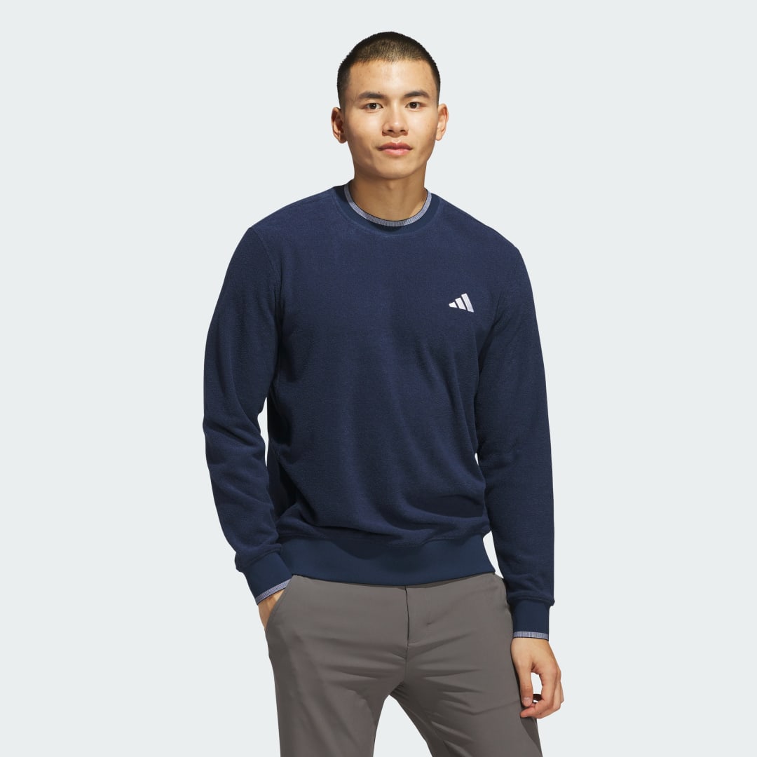 Mikina adidas Performance Ultimate365 Tour Crewneck Sweatshirt Modrá | JW1618, 0