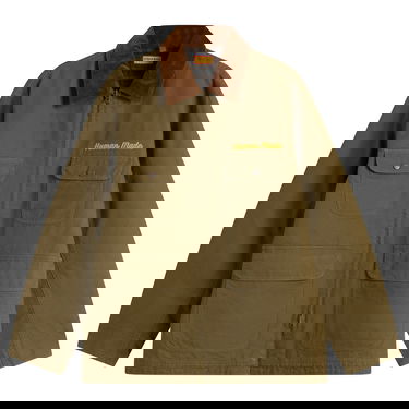 Bunda Human Made Hunting Jacket with Corduroy Collar and Utility Pockets Zelené | HM30JK021-OLV, 1