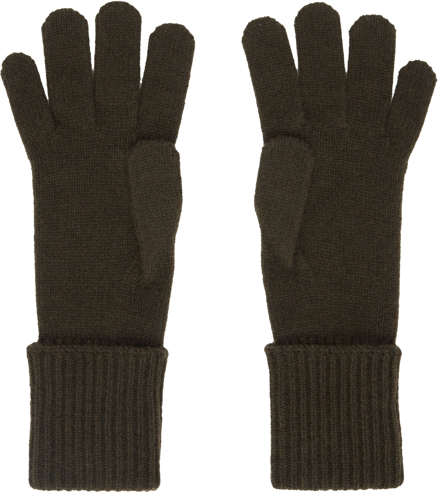 Rukavice Burberry Check Cashmere Blend Gloves Zelené | 8098892, 1