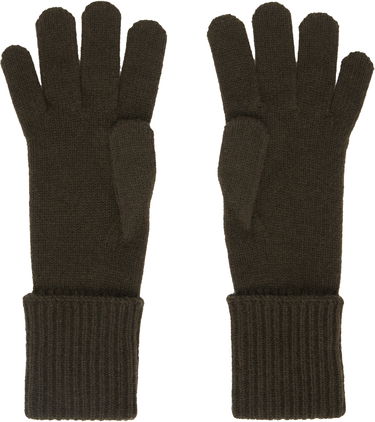 Rukavice Burberry Check Cashmere Blend Gloves Zelené | 8098892, 1