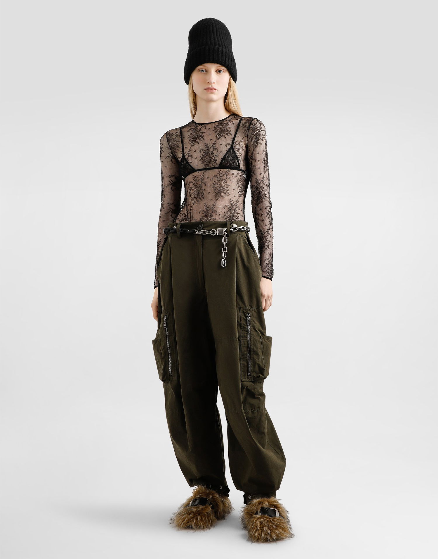 Cargo nohavice Dolce & Gabbana Dolce & Gabbana Waxed Faille Cargo Pants Zelené | FTDF3THUMS8M4001, 1