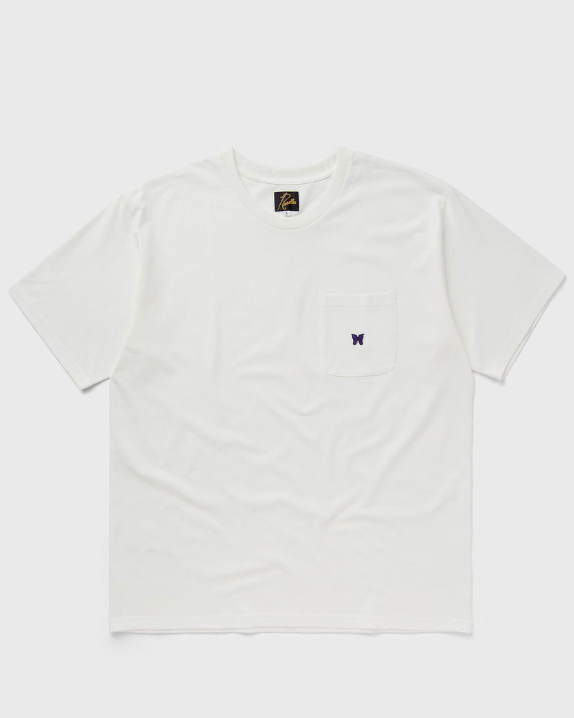 Tričko Needles S/S Crew Neck Biela | PU308-A-WHITE